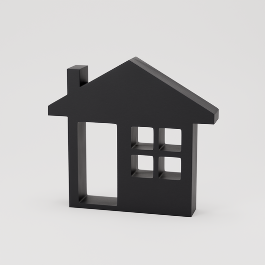 Home Silhouette with Windows