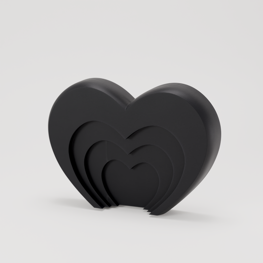 Layered Heart Decor (premium)