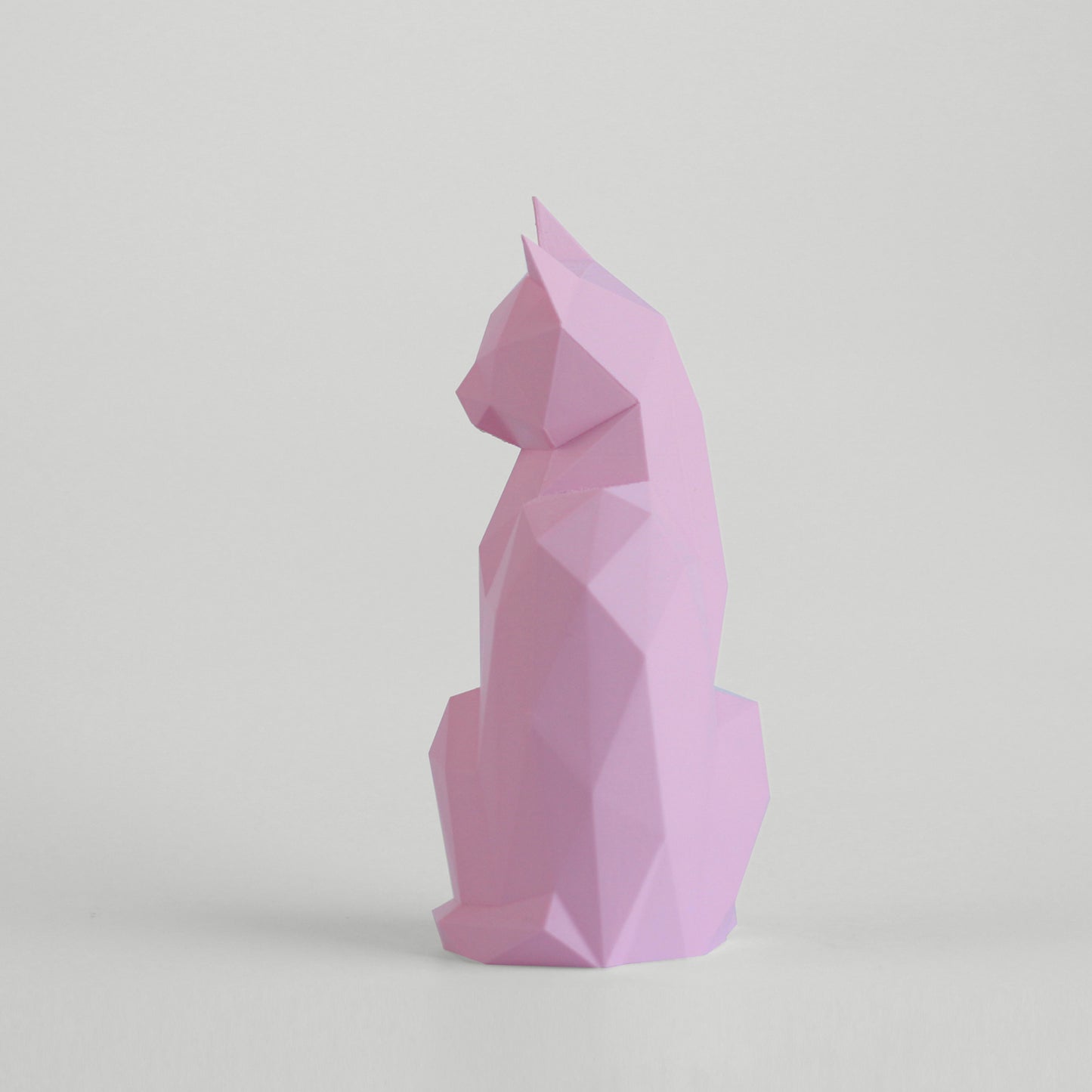 Low Poly Modern Cat Sculpture