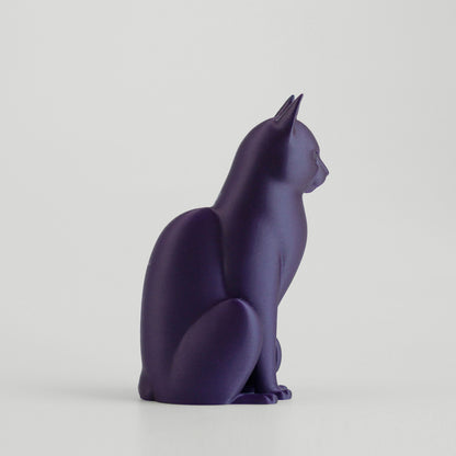 Modern Cat Sculpture - Side Profile