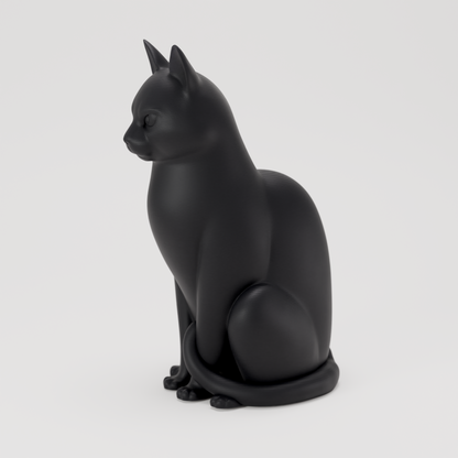 Modern Cat Sculpture - Side Profile