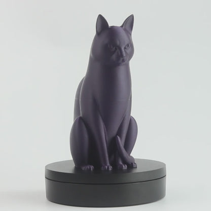 Modern Cat Sculpture - Side Profile (premium)
